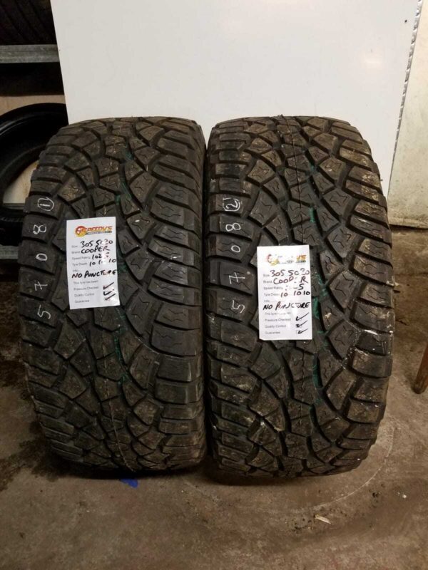 305/50 R20 Cooper Zeon LTZ 102S XL M+S X2 10mm Tread 3055020 PAIR