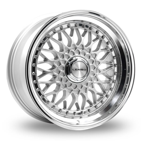 16 Inch Lenso BSX Silver Polished Alloy Wheels Includes Fitting Kit (New Bolts) And Delivery