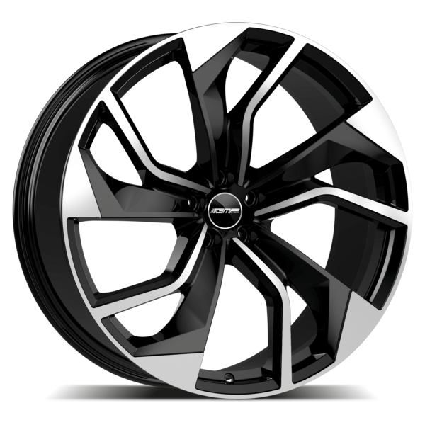 GMP ITALIA REBEL BLACK POLISHED ALLOY WHEELS