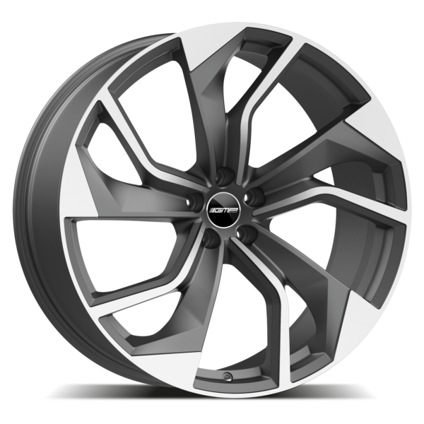 GMP ITALIA REBEL MATT ANTHRACITE POLISHED ALLOY WHEELS