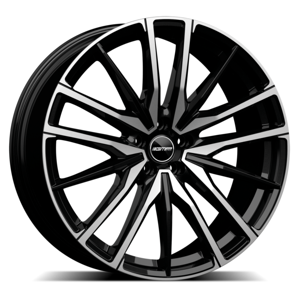 GMP ITALIA SPARTA BLACK POLISHED ALLOY WHEELS