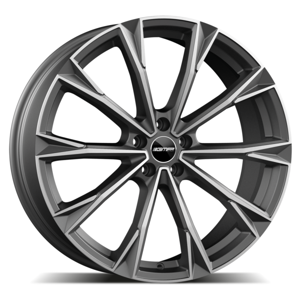 GMP ITALIA TOTALE MATT ANTHRACITE POLISHED ALLOY WHEELS