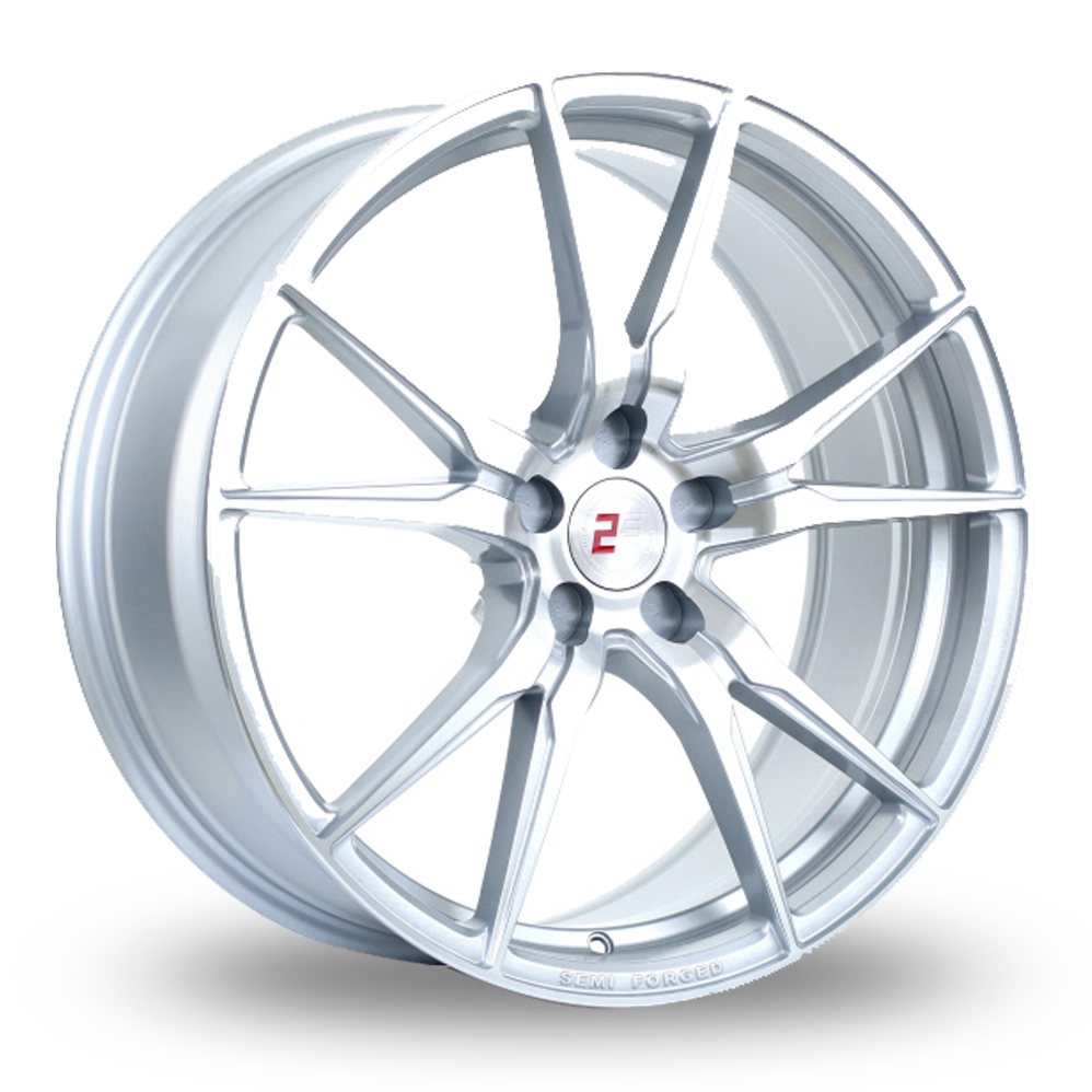 2FORGE ZF2 SILVER POLISHED ALLOY WHEELS