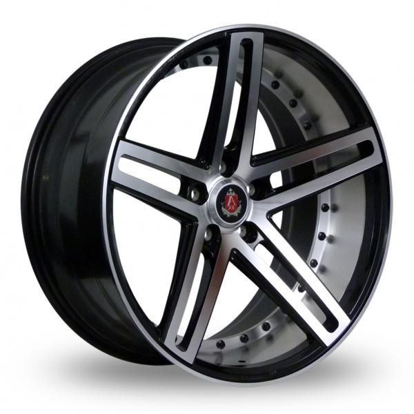 20″ Axe EX20 Black Polished Alloy Wheels