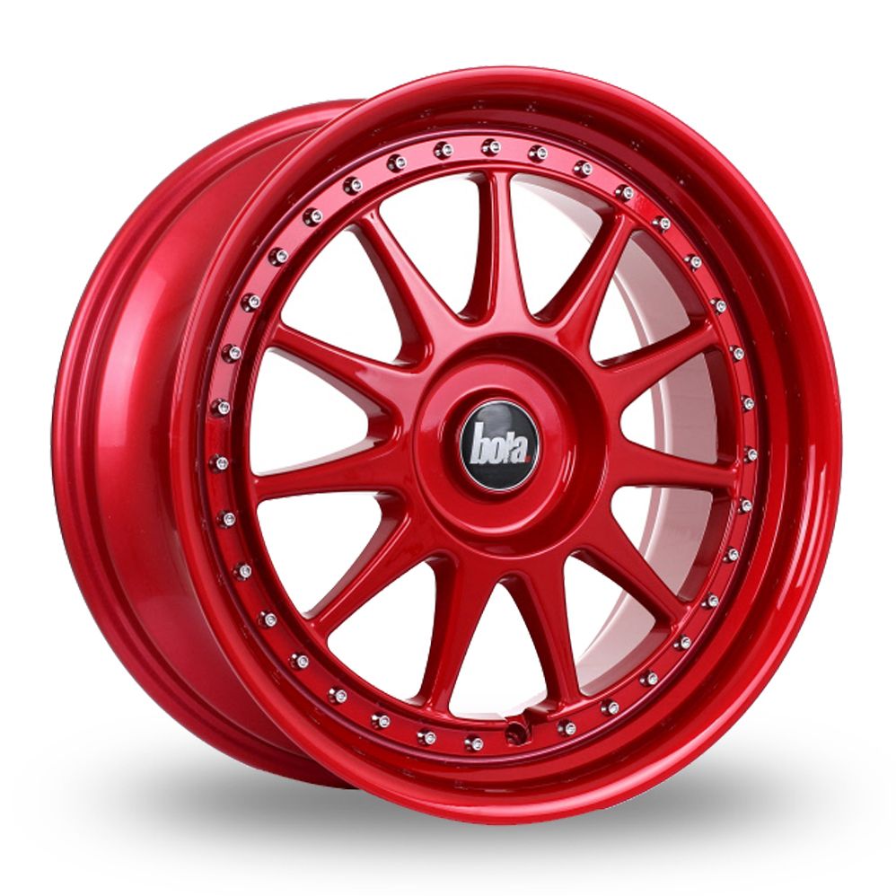 BOLA B4 CANDY RED ALLOY WHEELS