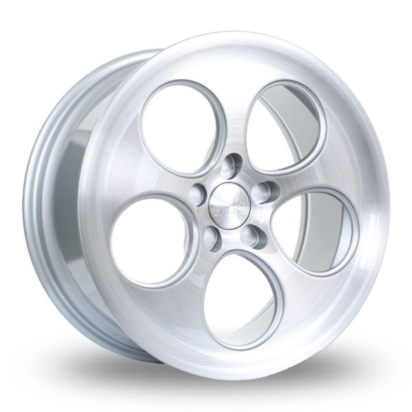 BOLA B5 SILVER BRUSHED FACE ALLOY WHEELS