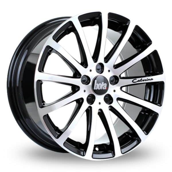 BOLA XTR BLACK POLISHED ALLOY WHEELS