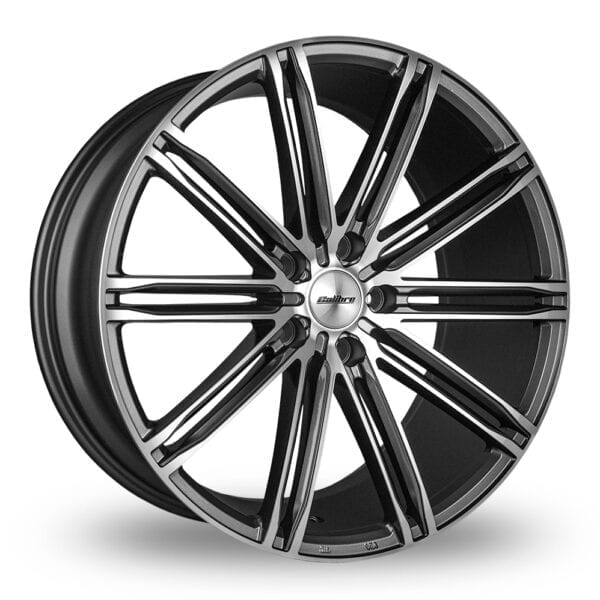 18 Inch Calibre CC-I Gunmetal Polished Alloy Wheels + 225/40/R18 Tyres x4 Fitted And Balanced