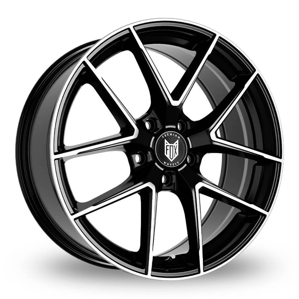 FOX FX5 BLACK POLISHED ALLOY WHEELS