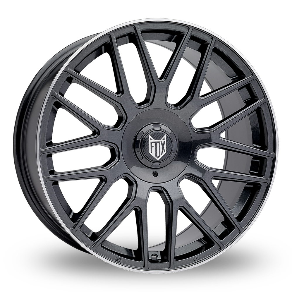 17 Inch Fox Racing VR3 Grey Polished Alloy Wheels Includes 215/45/R17 Tyres Fitted And Balanced