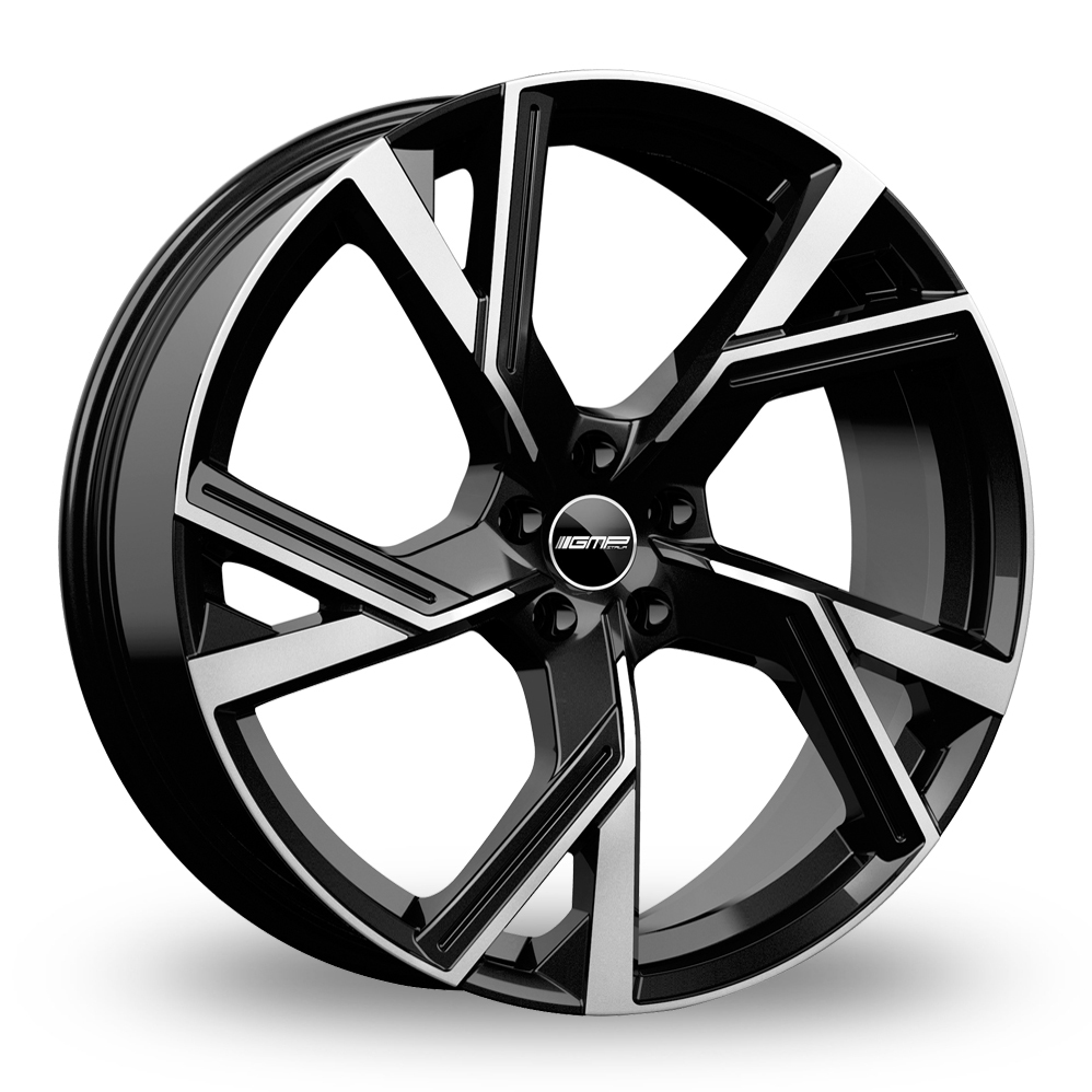 19 Inch GMP Italia Angel Black Polished Alloy Wheels Includes Delivery to Northern Ireland