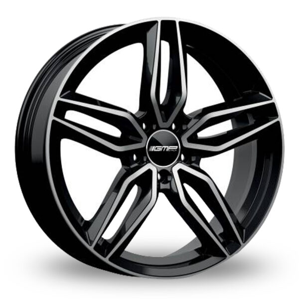 GMP ITALIA FASTEN BLACK POLISHED ALLOY WHEELS