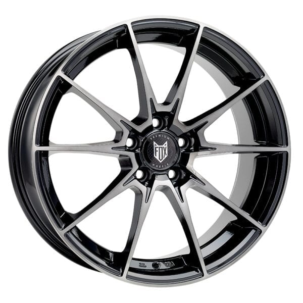 FOX RACING HI-LINE GLOSS BALCK POLISHED/SMOKE ALLOY WHEELS