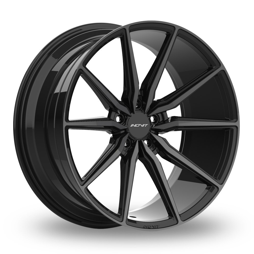 19 Inch Inovit Frixon 5 Satin Black Alloy Wheels + 255/45R19 Goodyear Eagle F1 Asymmetric AO 104Y XL  (Rim Protection) x4 Fitted And Balanced Includes Fitting Kit (New Bolts And Wheel Locking Nuts)