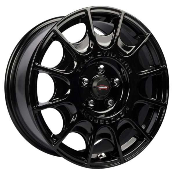 18″ TEAM DYNAMICS PRO RALLY Gloss Black Alloy Wheels for VW Transporter