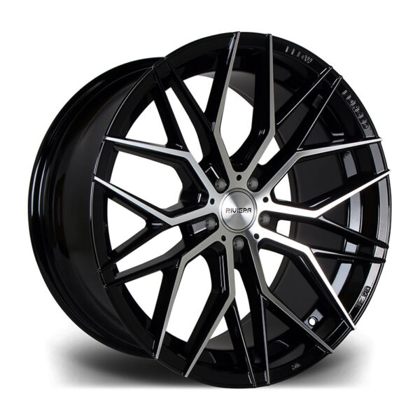 19″ RIVIERA RF101 BLACK POLISHED – FITMENT 5X115