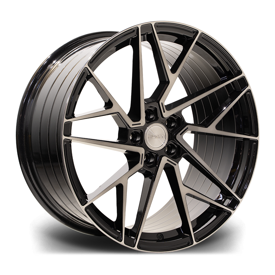 20″ RIVIERA RF106 BLACK POLISH DARK TINT – FITMENT 5X112