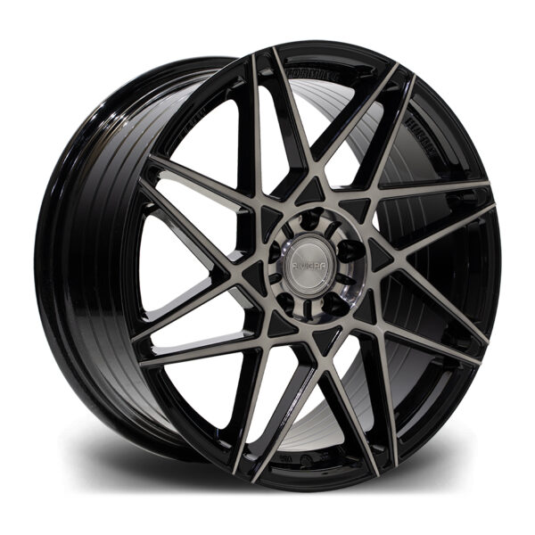 19″ RIVIERA RF2 Black Polished Dark Tint – FITMENT 5X112