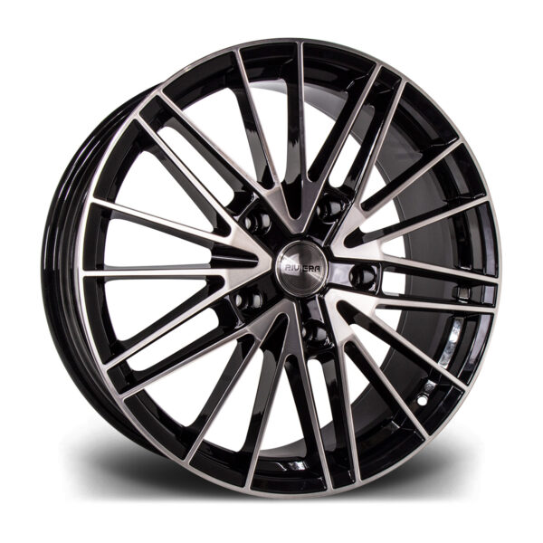 20″ RIVIERA RTS Black Polished Dark Tint – FITMENT 5X160