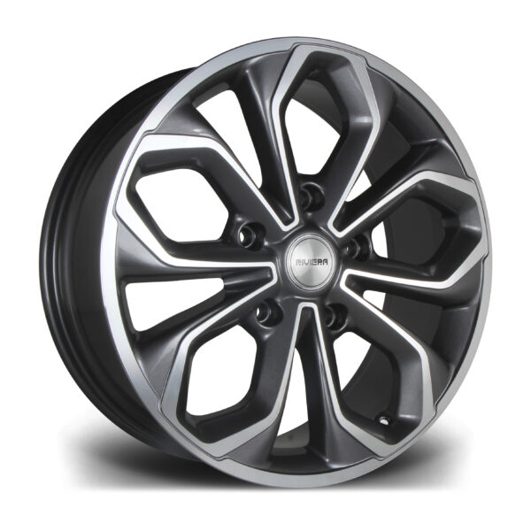 20″ RIVIERA RTT GUNMETAL POLISHED – FITMENT 5X160