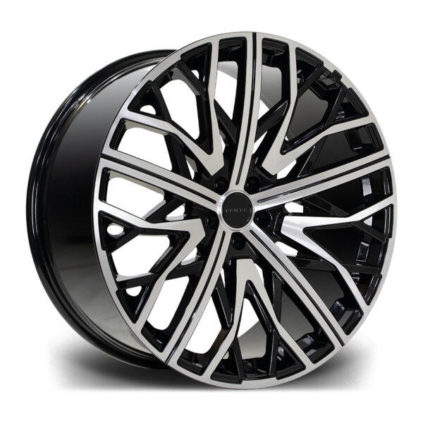 22″ RIVIERA RV131 BLACK POLISHED – FITMENT 5X108