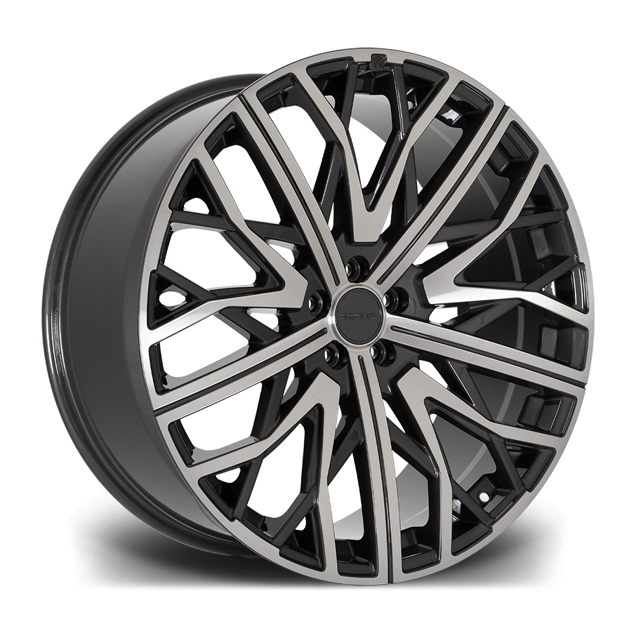 22″ RIVIERA RV131 GUNMETAL POLISHED – FITMENT 5X108