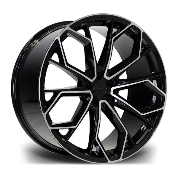 23″ RIVIERA RV133 BLACK POLISHED – FITMENT 5X112