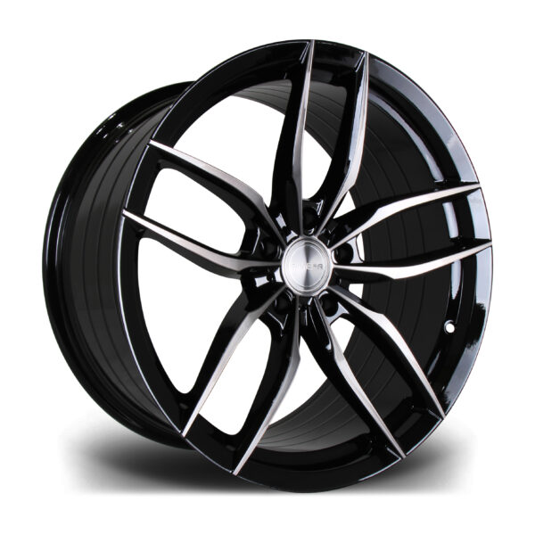 19″ RIVIERA RV195 Black Polished Dark Tint – FITMENT 5X112