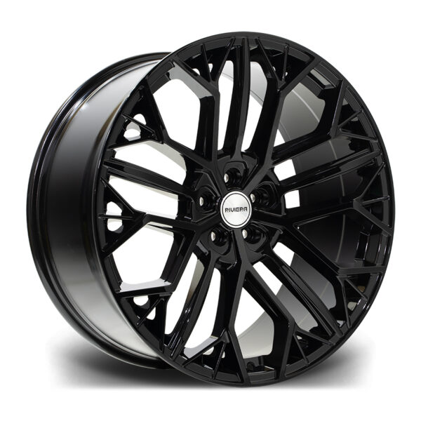 22″ RIVIERA RV198 GLOSS BLACK – FITMENT 5X112