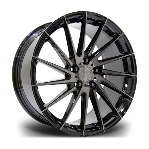 19″ RIVIERA RV199 Black Polished Dark Tint – FITMENT 5X112