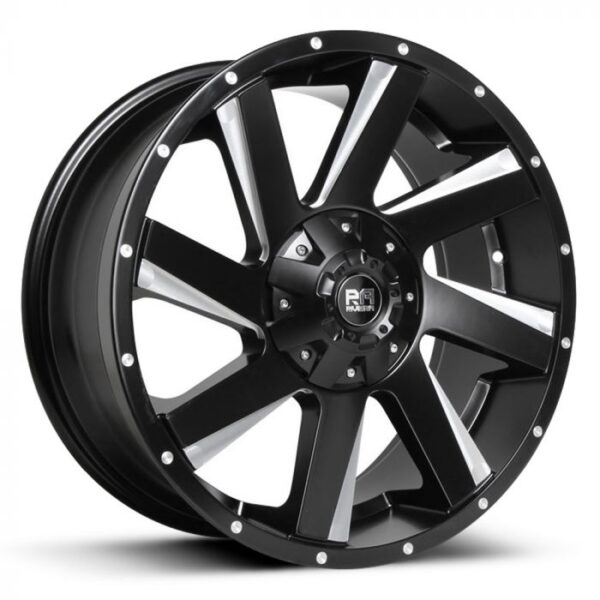 18 Inch Riviera RX100 Black Polished Alloy Wheels Includes Fitting Kit (New Bolts) And Delivery