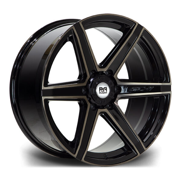 20″ RIVIERA XTREME RX800 Black Polished Dark Tint – FITMENT 6×139