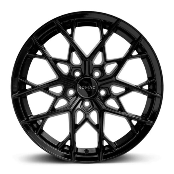 19 Inch Romac Vortex Black Alloy Wheels Includes Fitting Kit (New Bolts) And Ford Center Caps + 235/35/R19 Nankang AS-2+ 91Y XL Tyres x4 Fitted And Balanced