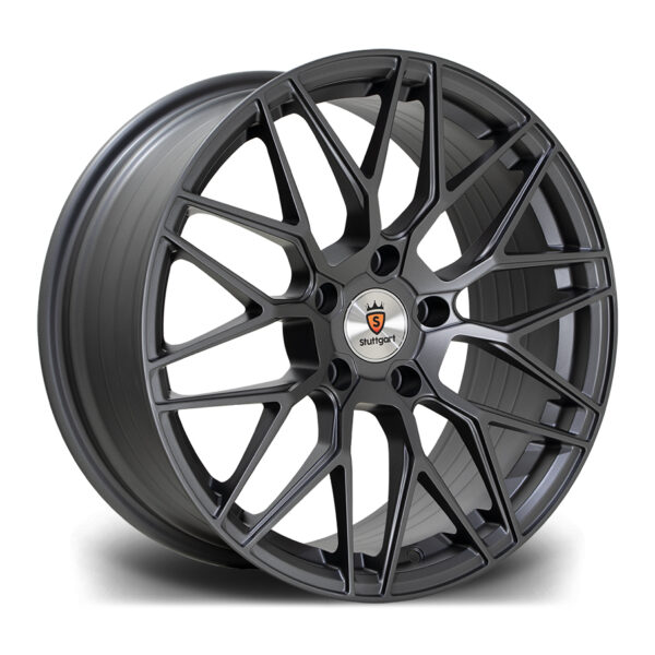 19″ STUTTGART SF14 MATT GUNMETAL – FITMENT 5X112