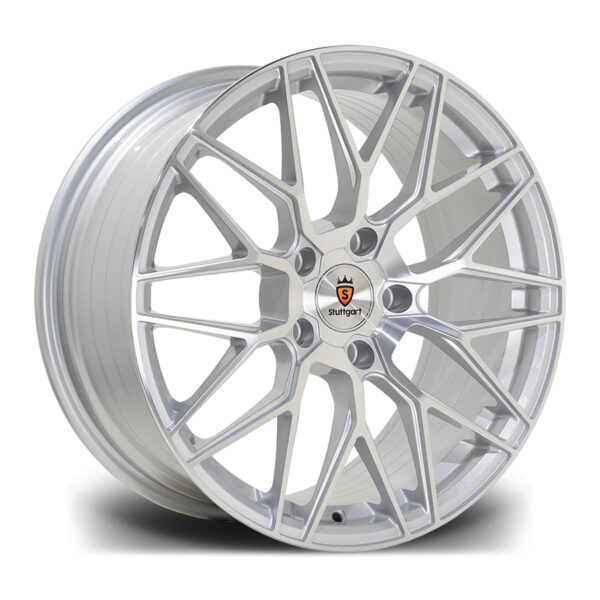 18″ STUTTGART SF14 SILVER MACHINED – FITMENT 5×120