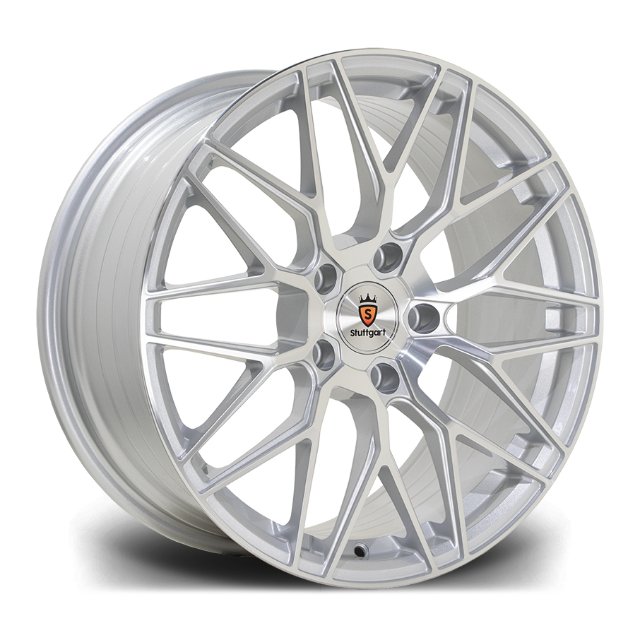 19″ STUTTGART SF14 SILVER POLISHED – FITMENT 5X112