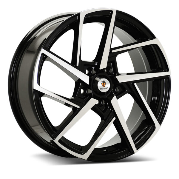 17″ STUTTGART ST21 BLACK POLISHED – FITMENT 5X112