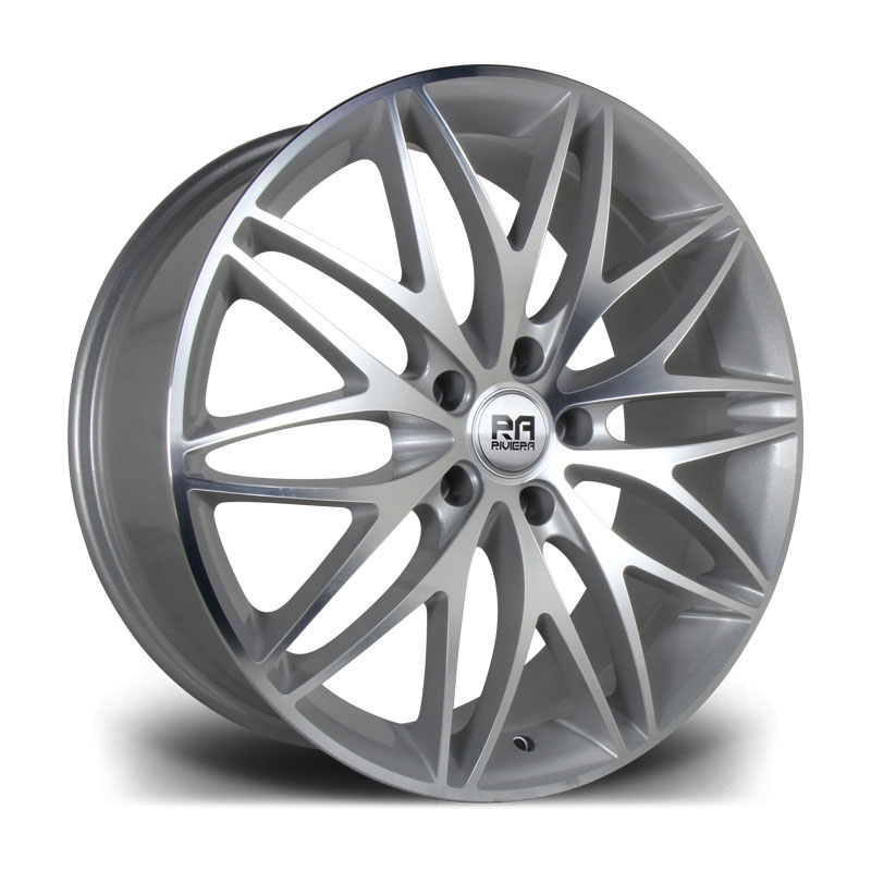 20″ RIVIERA STRYKE SILVER MACHINED – FITMENT 5X120