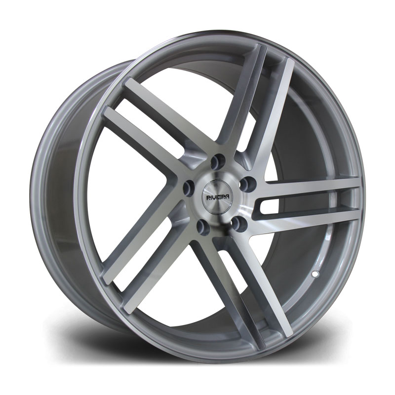 20″ RIVIERA TWIST MACHINED SILVER – FITMENT 5X120