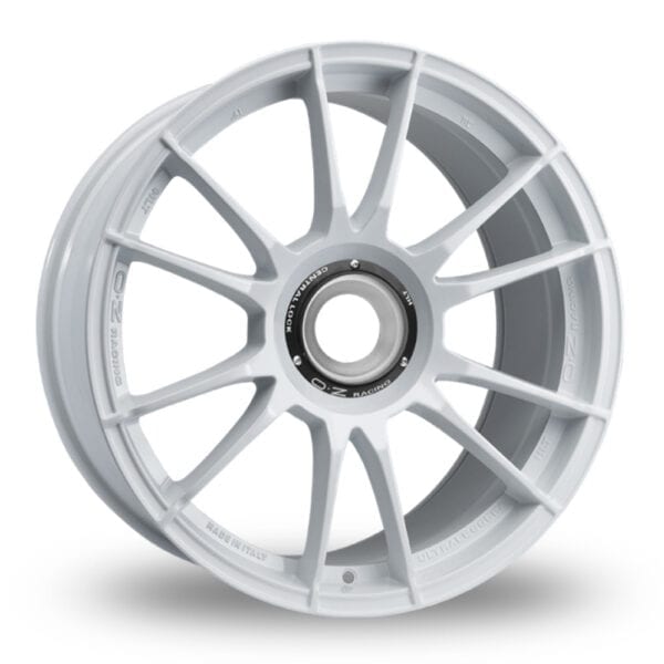 OZ RACING ULTRALEGGERA HLT RACE WHITE ALLOY WHEELS