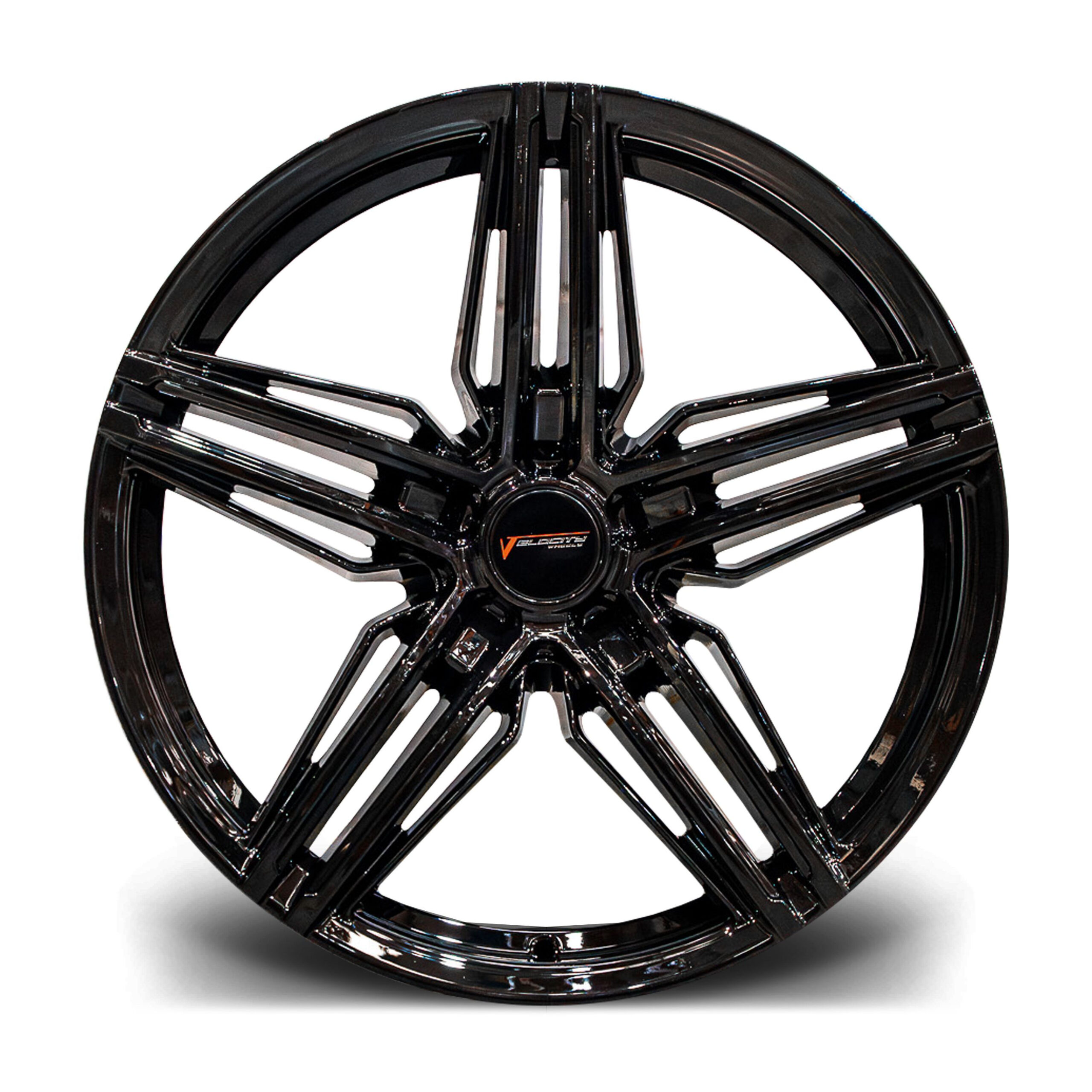 Set of Velocity VC6 Black Alloy Wheels