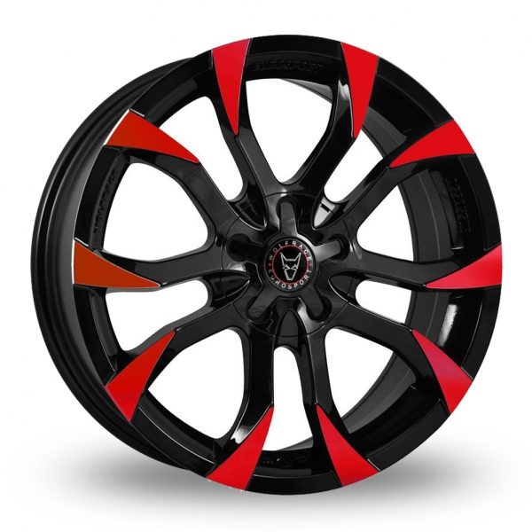 18″ Wolfrace Assassin Black Red for Ford Transit Courier