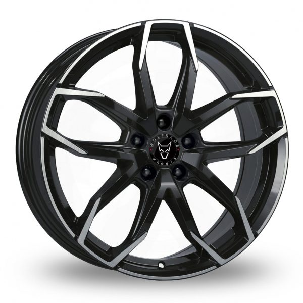Wolfrace Lucca Gloss Black Polished Face Alloy Wheel