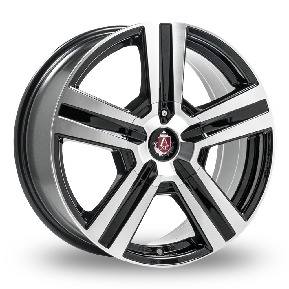 18″ Axe EX6 Black Polished for Volkswagen Caddy
