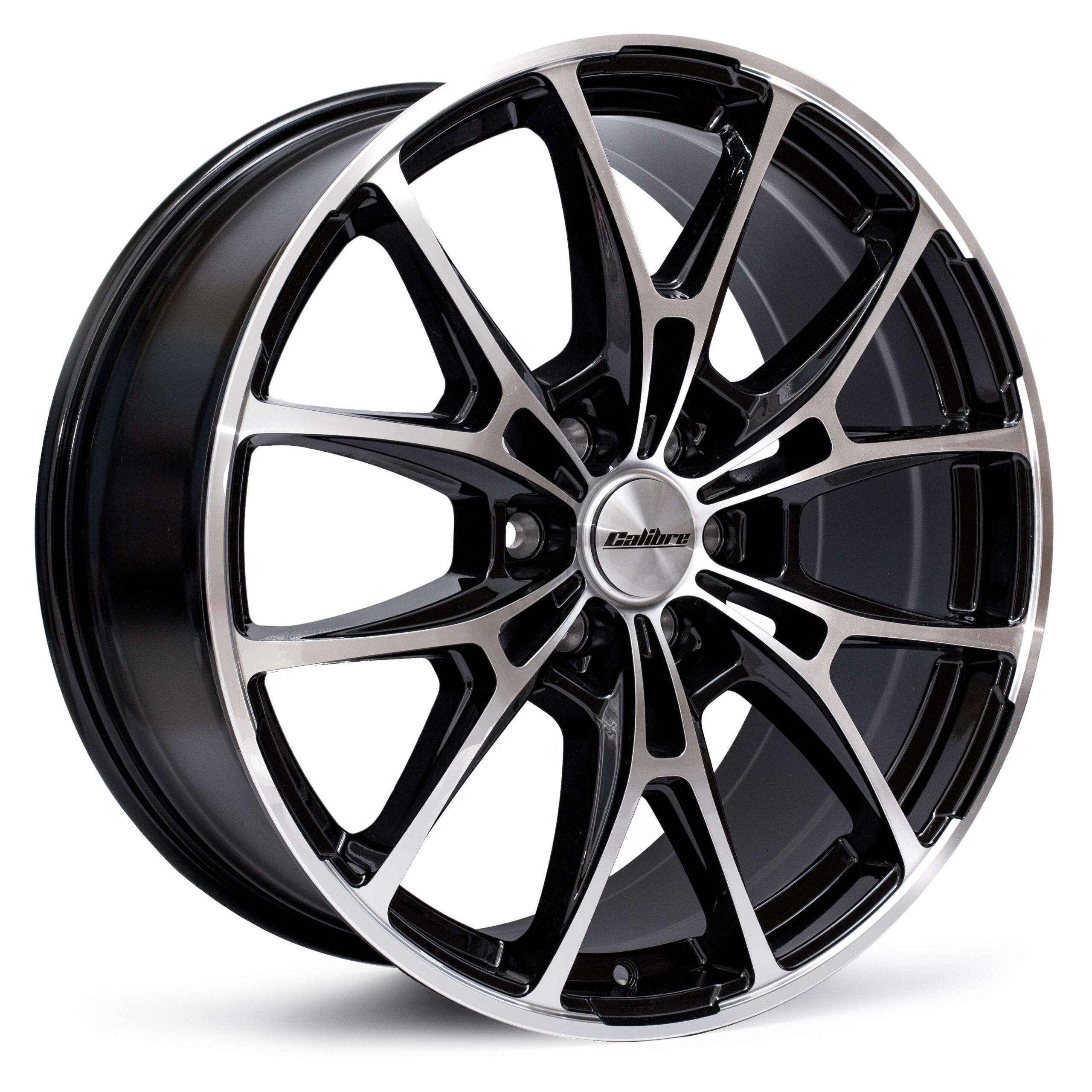 20″ Calibre Katana Black Polished Alloy Wheel Set for Ford Transit Custom (New Gen)