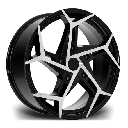 20″ Riviera RTV Gloss Black Polished for Volkswagen Transporter