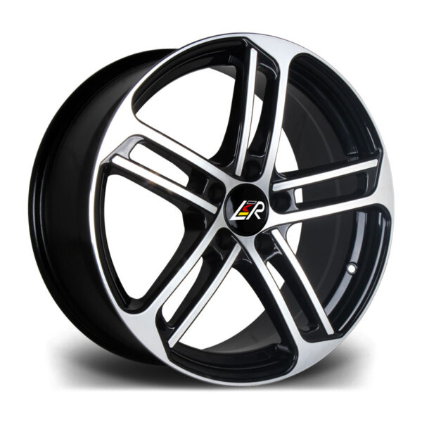 18″ LMR ROPTION BLACK POLISHED – FITMENT 5X112