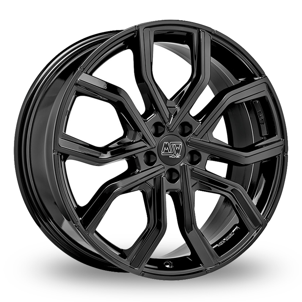 19″ MSW (by OZ) 41 Gloss Black for VW Transporter