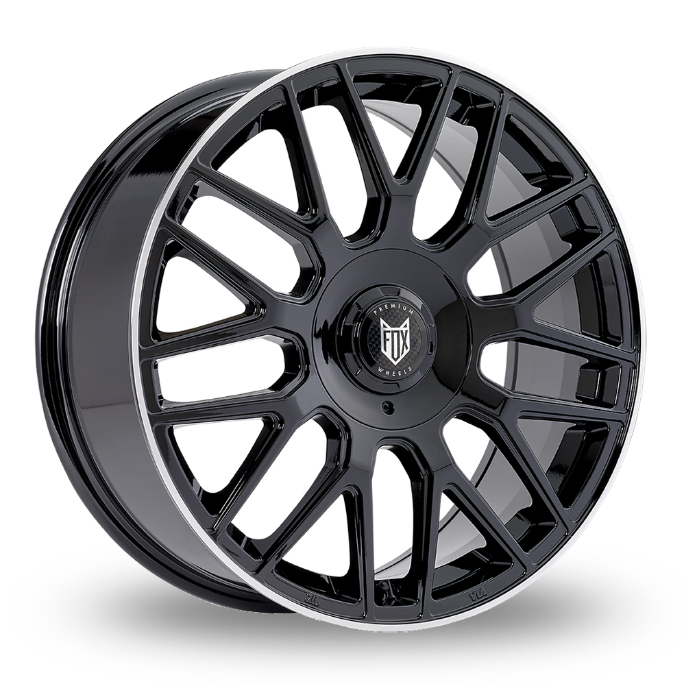 17″ Fox Racing VR3 Black Polished Lip Alloy Wheel