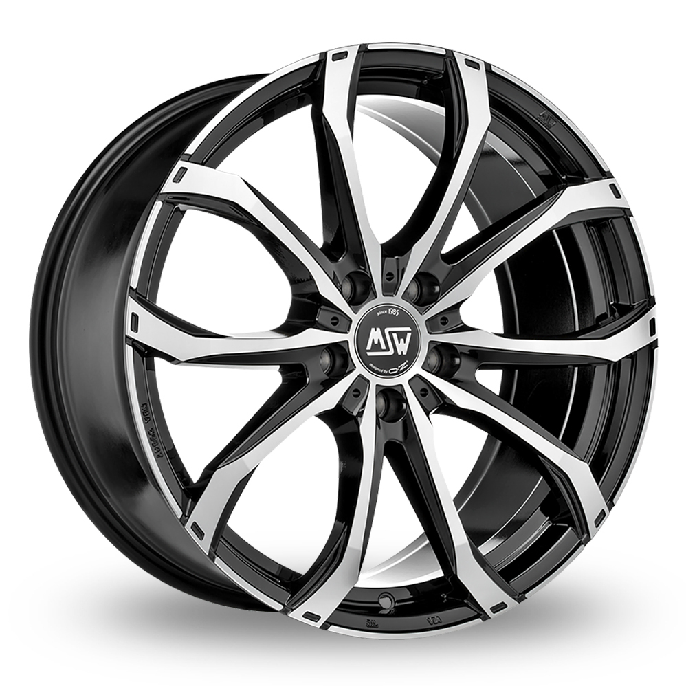 19″ MSW (by OZ) 48 Black Polished for VW Transporter